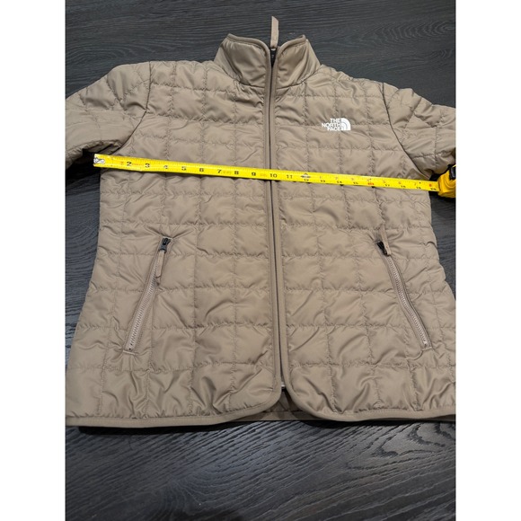 The North Face Womens Thermoball Eco Quilted Puffer Jacket Taupe Brown Small - Picture 7 of 11